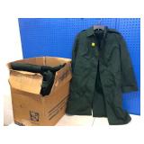 Large Box of Girls Green Coat Size 12R
