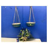 Spring Lot Decorative Rake and Bird Feeders