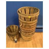 Vintage Half Bushel and Peck Baskets