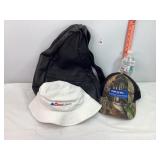Ballcap, Coors Light Hat & Leather Bag