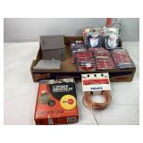 Sony Speakers, Zip U250 & 100 Discs, Wire & Misc