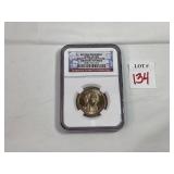 2007P $1 UNC John Adams Coin First Day of Issue