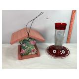Bird House and Humming Bird Feeder