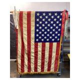 Honorary Veterans Flag w/Pole & Ribbons