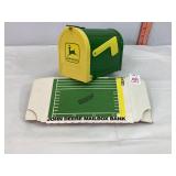Metal John Deere Mailbox Bank