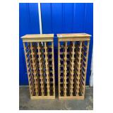 2 Wooden Wine Racks Approx 42.5' Tall