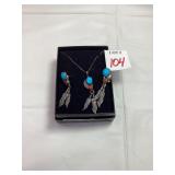 Sterling Silver Necklace & Earrings