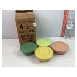4 Sally Strong Vtg Plastic Containers
