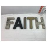 Wooden 'FAITH' Letters