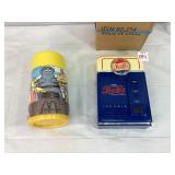 Pepsi Cola Corn Sorter Bank and McDonald's Thermos