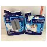 Open Male Dog Diapers Sz Medium