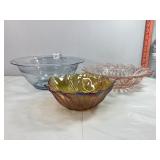 Colored Glass Bowls