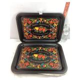 5 Golden Anniversary CH Musselman Co Metal Trays