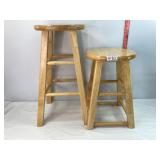 2 Wooden Stools