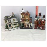Ceramic Lighted Christmas Village Houses