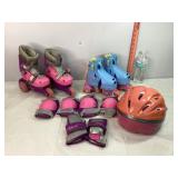 Roller Skates, Body Pads & Helmet