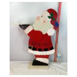 Wooden Serving Santa
