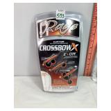 Rage Crossbox X Broadheads 2' Cut