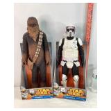 Star Wars Chewbacca & Scout Trooper, NIB