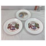Corelle 1987 & 1993 Limited Ed. Christmas Plates