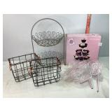2 Tier Basket, Cake Stand & Baskets