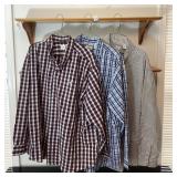 Sz 2XL Dockers L Sleeve Mens Dress Shirts