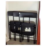3 Plastic Folding Chairs