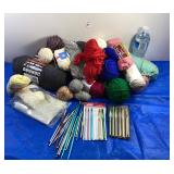 Assorted Yarn & Needles