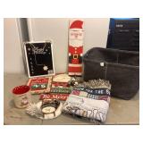 Wooden Christmas Signs, Throw & Misc