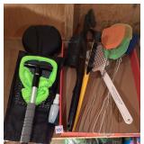 Bike Seat, Windshield Scrappers & Flyswatters