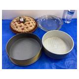 Pyrex & Anchor Pie Plates, Spring Form Pans & Misc