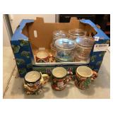 Christmas Mugs & Plastic Containers
