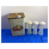 Canister & Tupperware S&P Shakers