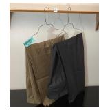Gray Sz 50 x 30 & Tan 48 x 30 Mens Dress Pants