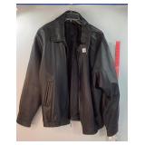 Mens 2X Black Leather Jacket