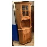 Pine Corner Cabinet