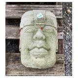 Concrete Garden Head Statue Approx 12' x 8'