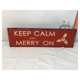 Metal Christmas Sign
