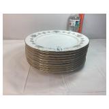 10 Noritake China Dinner Plates
