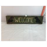 Wooden Welcome Sign