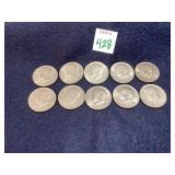 10 - 1970s Kennedy Half Dollars