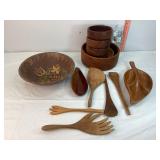 Wooden Bowls & Utensils