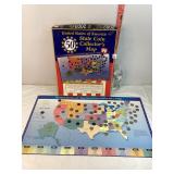 Incomplete USA State Coin Collector Map