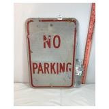 Metal No Parking Sign