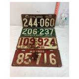 Vintage Maryland License Plates