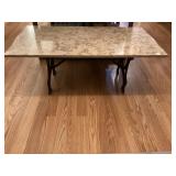 Metal Base Marble Top Table