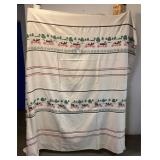 Vtg Bates Woven Bedspread Antique Car Motif