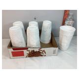 Grape Milk Glass Tumblers