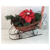 Wicker & Metal Sleigh