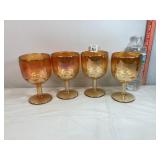 Carnival Glass Goblets